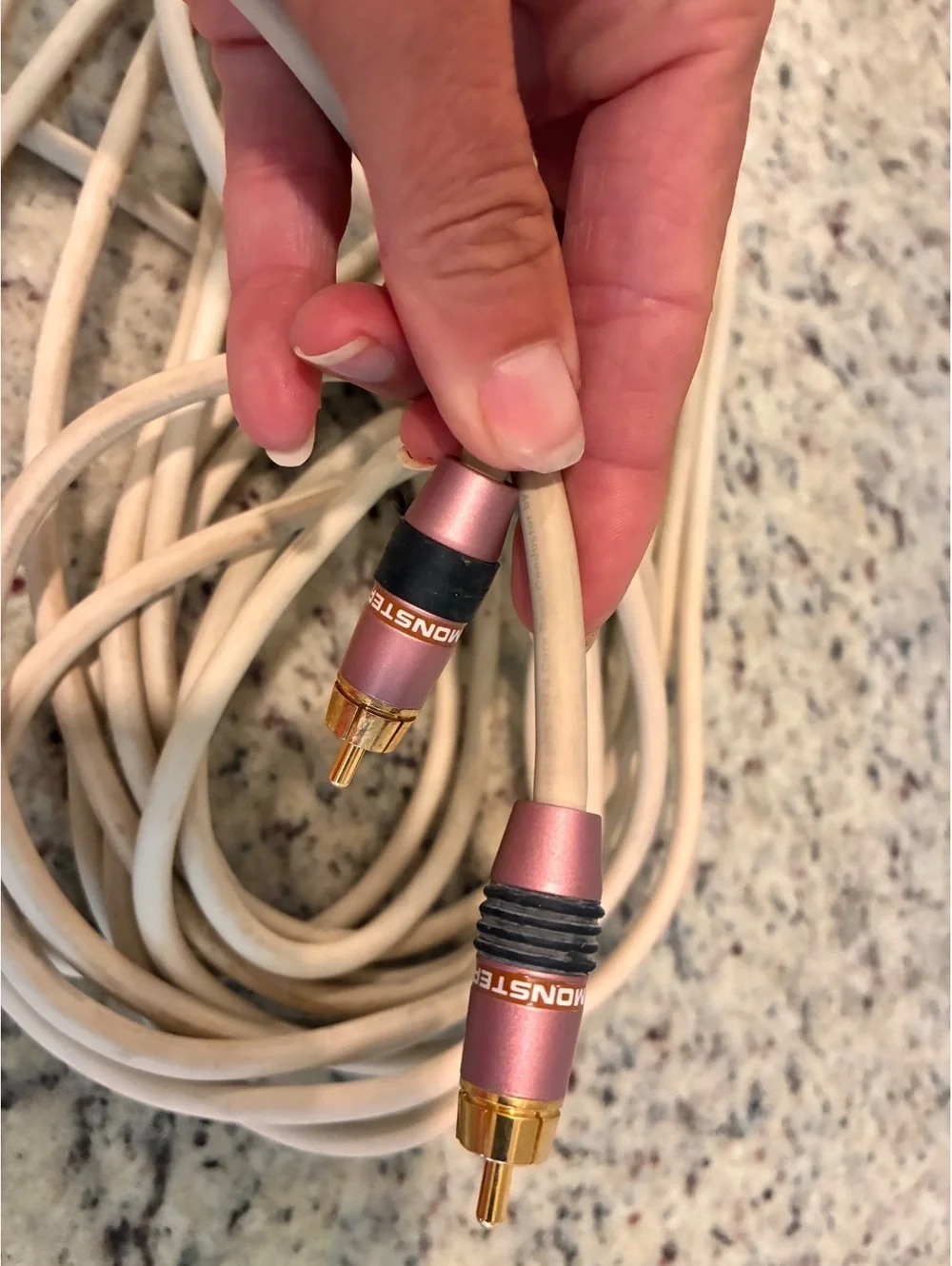 Monster RCA Audio Cable with Gold Plated Connectors